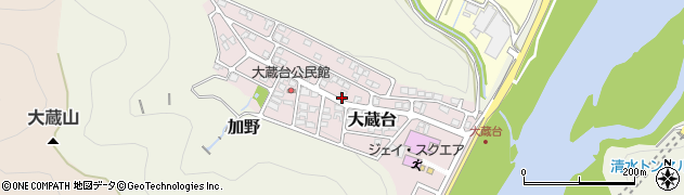 岐阜県岐阜市大蔵台周辺の地図