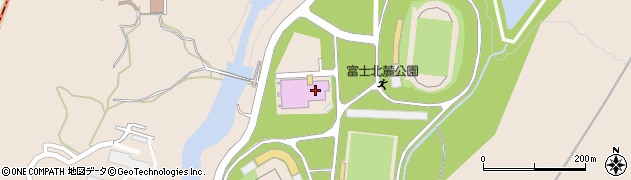 山梨県他機関富士北麓公園周辺の地図