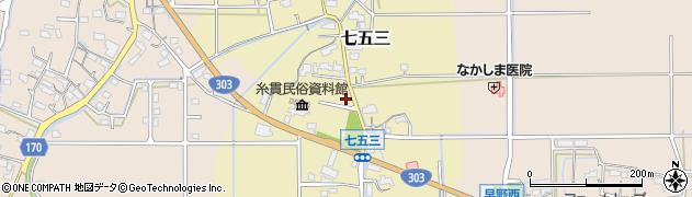 岐阜県本巣市七五三693周辺の地図