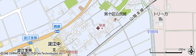 鳥取県米子市淀江町西原609周辺の地図