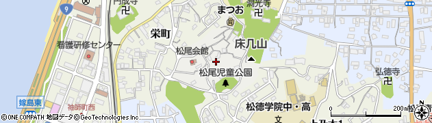 島根県松江市松尾町周辺の地図