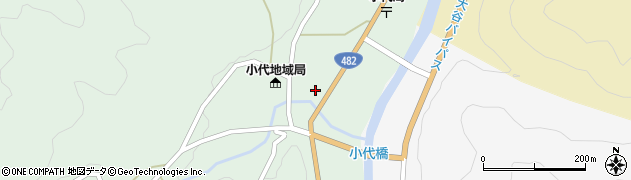 兵庫県美方郡香美町小代区大谷229周辺の地図