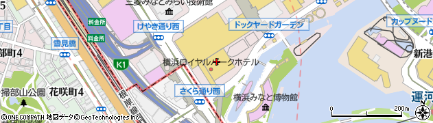 横浜ランドマークタワースカイガーデン周辺の地図