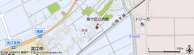 鳥取県米子市淀江町西原398周辺の地図