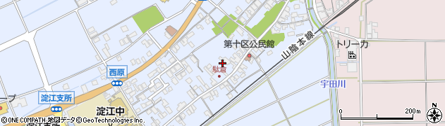 鳥取県米子市淀江町西原599周辺の地図
