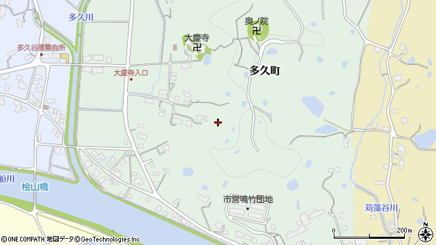 〒691-0061 島根県出雲市多久町の地図
