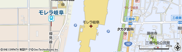 マクドナルドモレラ岐阜店周辺の地図