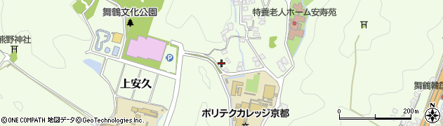 京都府舞鶴市上安350周辺の地図