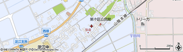 鳥取県米子市淀江町西原597周辺の地図