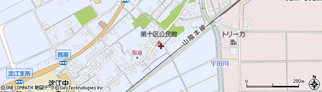 鳥取県米子市淀江町西原400周辺の地図