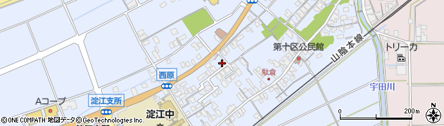 鳥取県米子市淀江町西原621-2周辺の地図