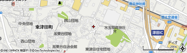 島根県松江市東津田町1413周辺の地図