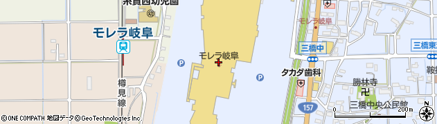 大戸屋モレラ岐阜店周辺の地図