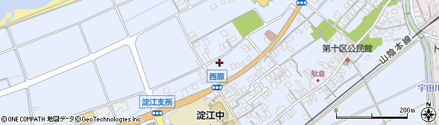 鳥取県米子市淀江町西原1166-7周辺の地図