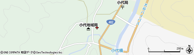 兵庫県美方郡香美町小代区大谷224周辺の地図