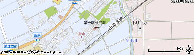 鳥取県米子市淀江町西原402周辺の地図