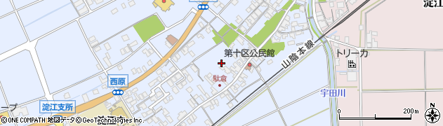 鳥取県米子市淀江町西原598周辺の地図