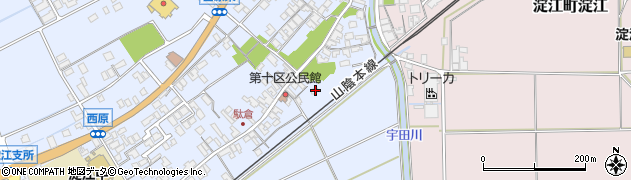 鳥取県米子市淀江町西原418周辺の地図