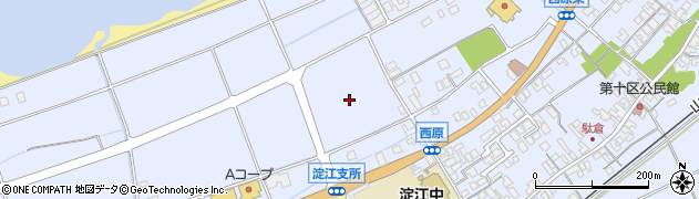 鳥取県米子市淀江町西原周辺の地図