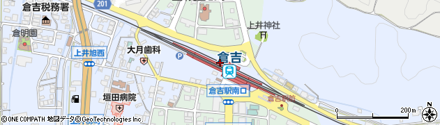 倉吉駅周辺の地図