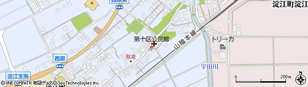 鳥取県米子市淀江町西原405周辺の地図