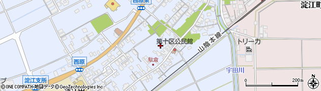 鳥取県米子市淀江町西原595周辺の地図