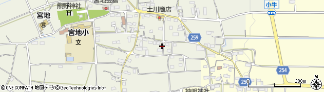 岐阜県池田町（揖斐郡）宮地周辺の地図