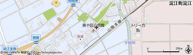 鳥取県米子市淀江町西原406周辺の地図