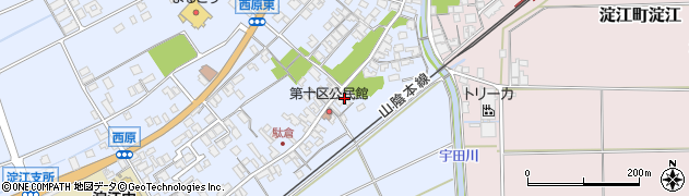 鳥取県米子市淀江町西原408周辺の地図