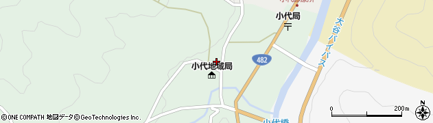 兵庫県美方郡香美町小代区大谷564-1周辺の地図