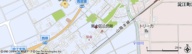 鳥取県米子市淀江町西原592周辺の地図