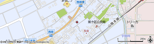 鳥取県米子市淀江町西原581-10周辺の地図