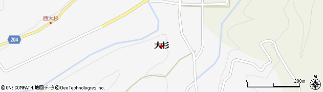 鳥取県琴浦町（東伯郡）大杉周辺の地図