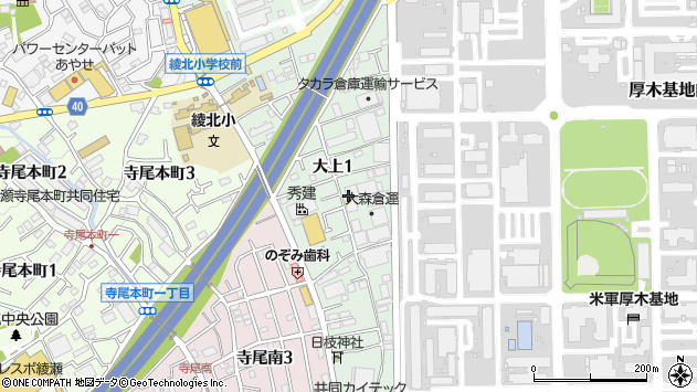 〒252-1104 神奈川県綾瀬市大上の地図