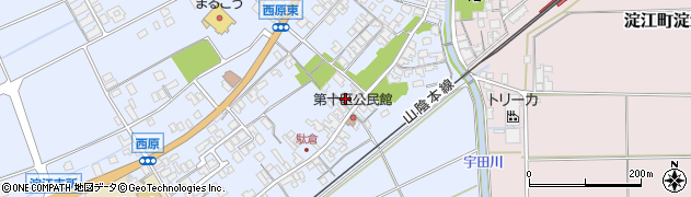 鳥取県米子市淀江町西原590周辺の地図