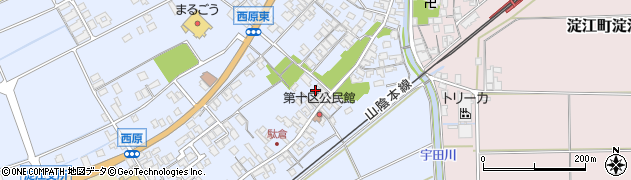 鳥取県米子市淀江町西原588周辺の地図