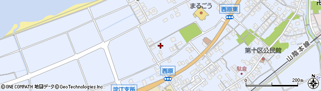 鳥取県米子市淀江町西原1165-9周辺の地図