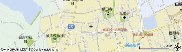 滋賀県長浜市高畑町周辺の地図