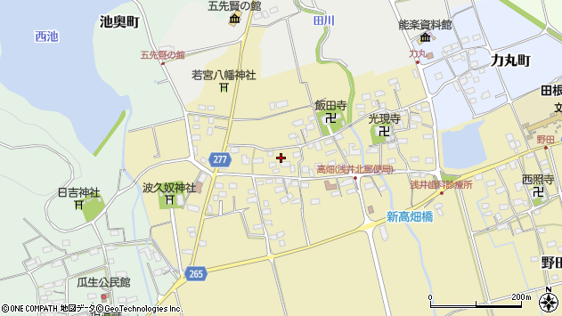 〒526-0273 滋賀県長浜市高畑町の地図