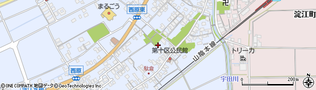 鳥取県米子市淀江町西原585周辺の地図