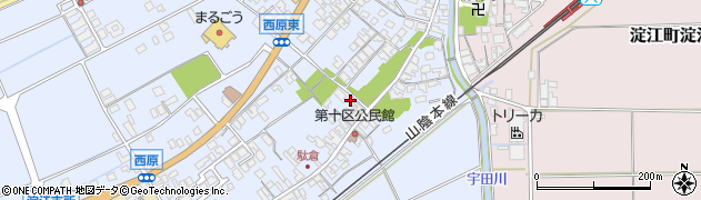 鳥取県米子市淀江町西原587周辺の地図