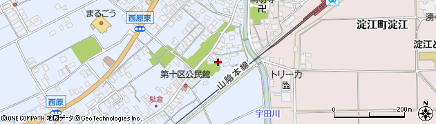 鳥取県米子市淀江町西原464周辺の地図