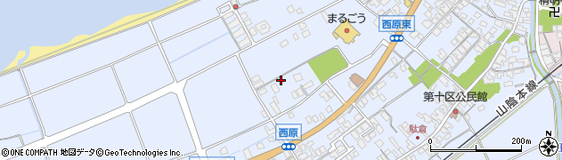 鳥取県米子市淀江町西原1165-3周辺の地図