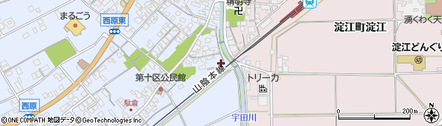 鳥取県米子市淀江町西原450周辺の地図