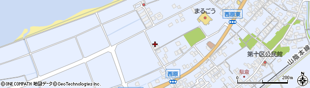 鳥取県米子市淀江町西原1292-17周辺の地図
