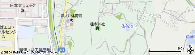 鳥取県鳥取市桂木周辺の地図