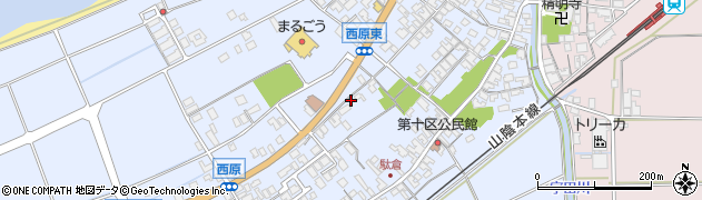 鳥取県米子市淀江町西原580周辺の地図