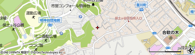 神奈川県横浜市保土ケ谷区星川1丁目18周辺の地図