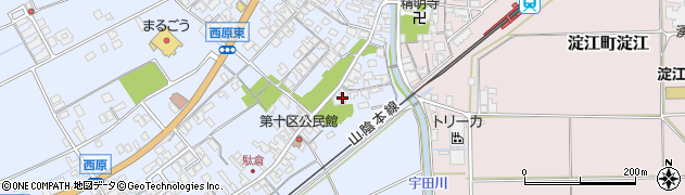 鳥取県米子市淀江町西原465周辺の地図