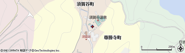 須賀谷温泉周辺の地図